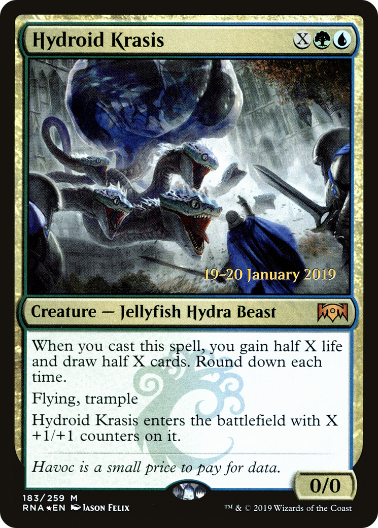 Hydroid Krasis (PRE-183S) [Ravnica Allegiance Promos] Foil