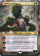 Wrenn and Six (Textured Foil) (2X2-574) (Borderless) [Double Masters 2022] Foil