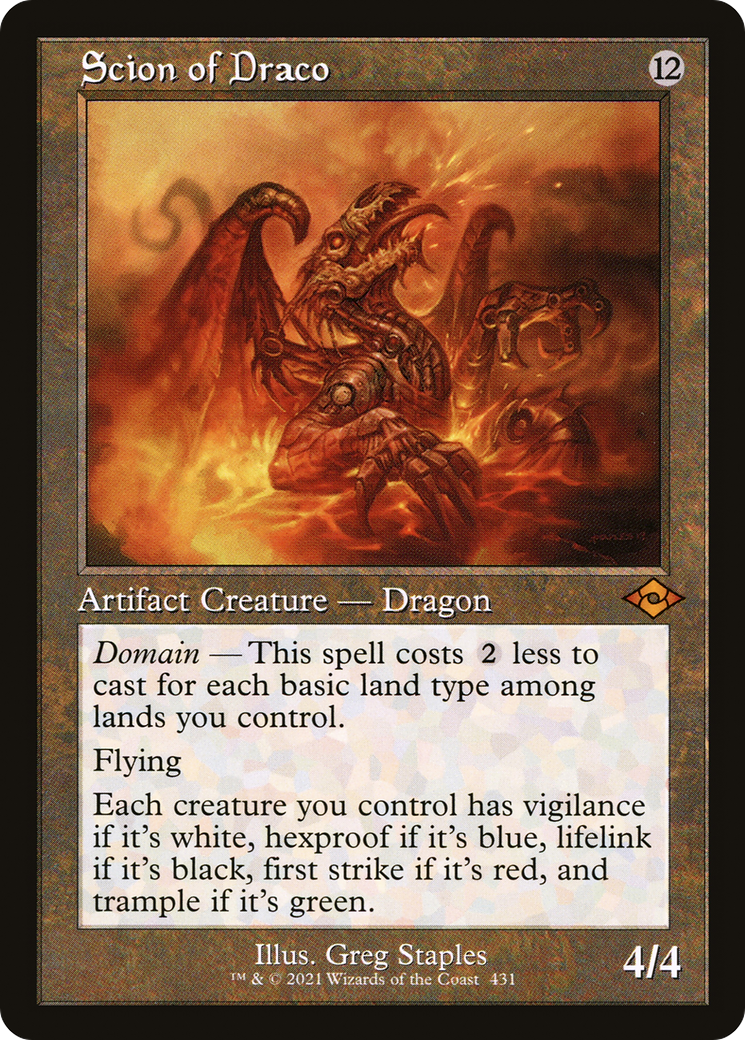 Scion of Draco (MH2-431) [Modern Horizons 2] Etched Foil