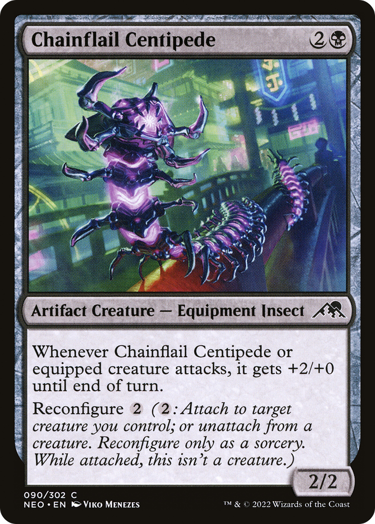 Chainflail Centipede (NEO-090) [Kamigawa: Neon Dynasty]