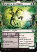Disruptive Stormbrood // Petty Revenge (TDM-310) [Tarkir: Dragonstorm]: (Showcase) Foil