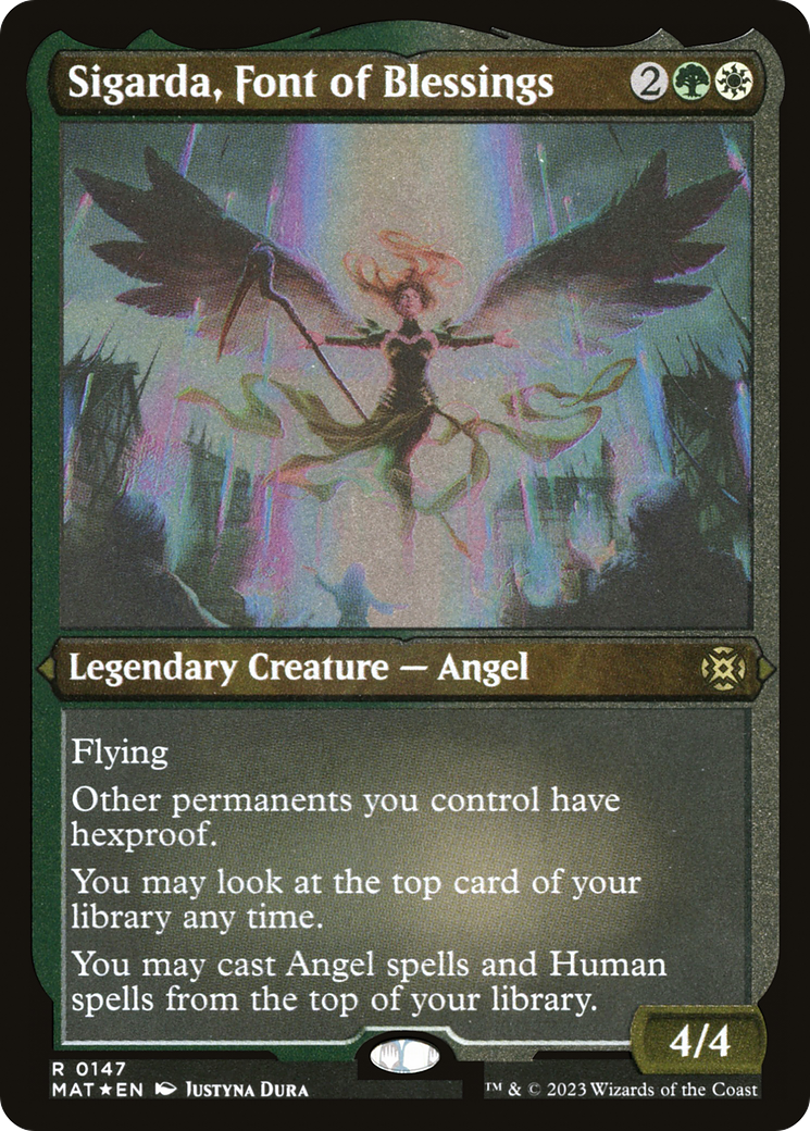 Sigarda, Font of Blessings (MAT-147) [March of the Machine: The Aftermath] Etched Foil