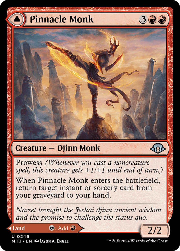 Pinnacle Monk // Mystic Peak (MH3-246) [Modern Horizons 3] Foil