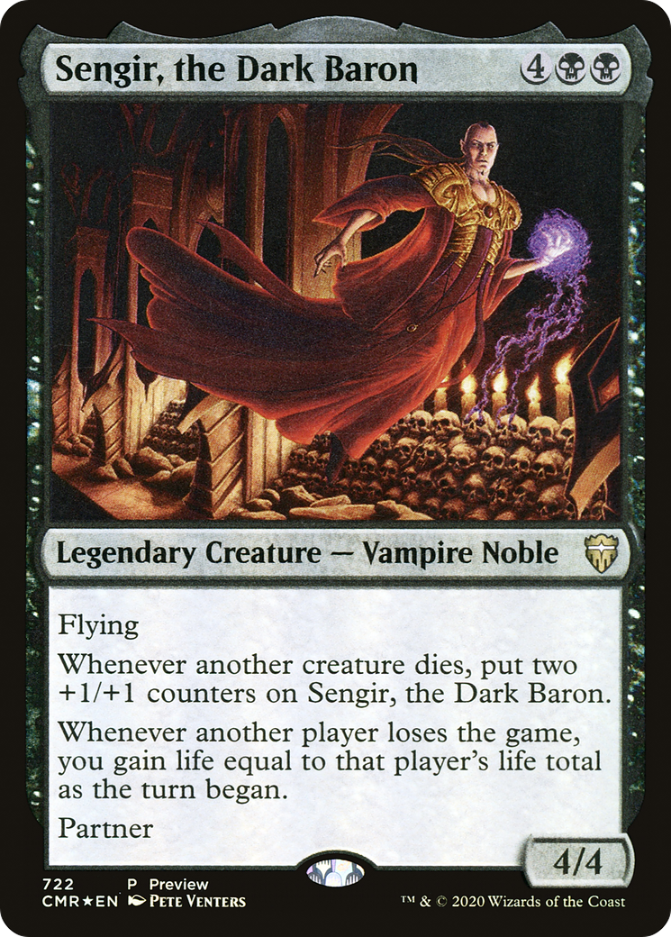 Sengir, the Dark Baron (PRE-722) [Commander Legends] Foil