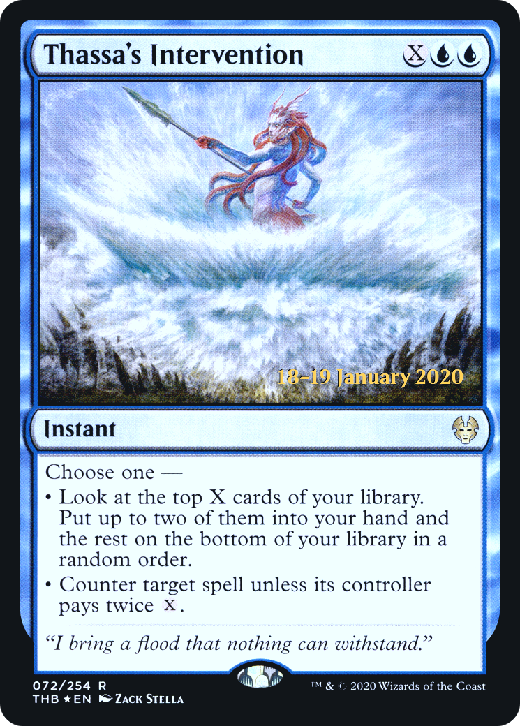 Thassa's Intervention (PRE-72S) [Theros Beyond Death Promos] Foil