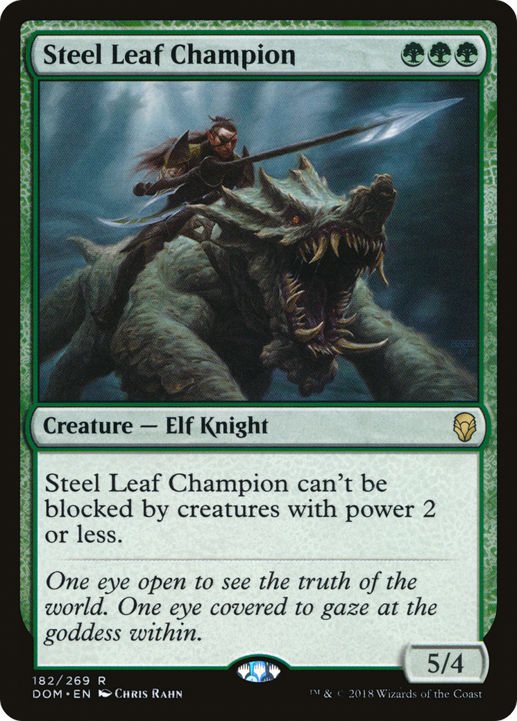 Steel Leaf Champion (DOM-182) [Dominaria] Foil