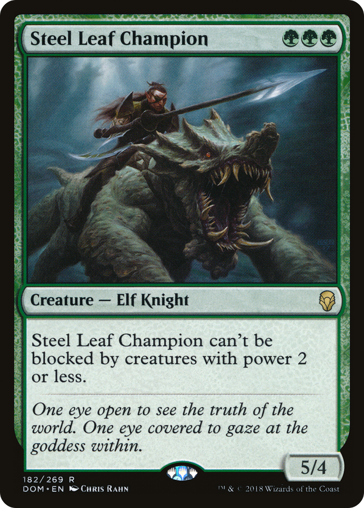Steel Leaf Champion (DOM-182) [Dominaria] Foil