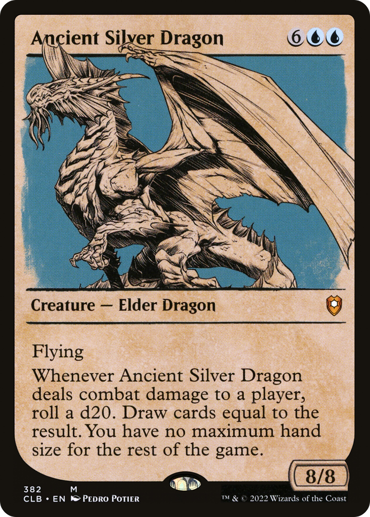 Ancient Silver Dragon (Showcase) (CLB-382) [Commander Legends: Battle for Baldur's Gate]