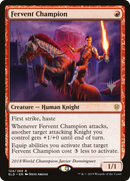 Fervent Champion (PPELD-124P) [Promo Pack: Throne of Eldraine Promos]