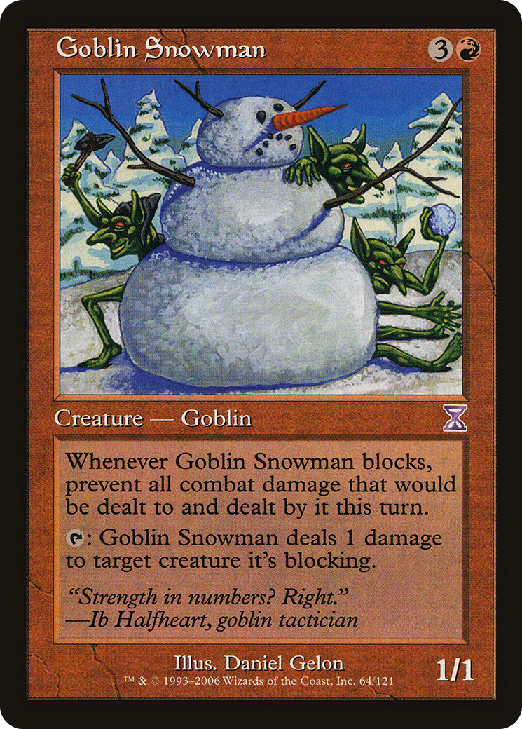 Goblin Snowman [Time Spiral Timeshifted]