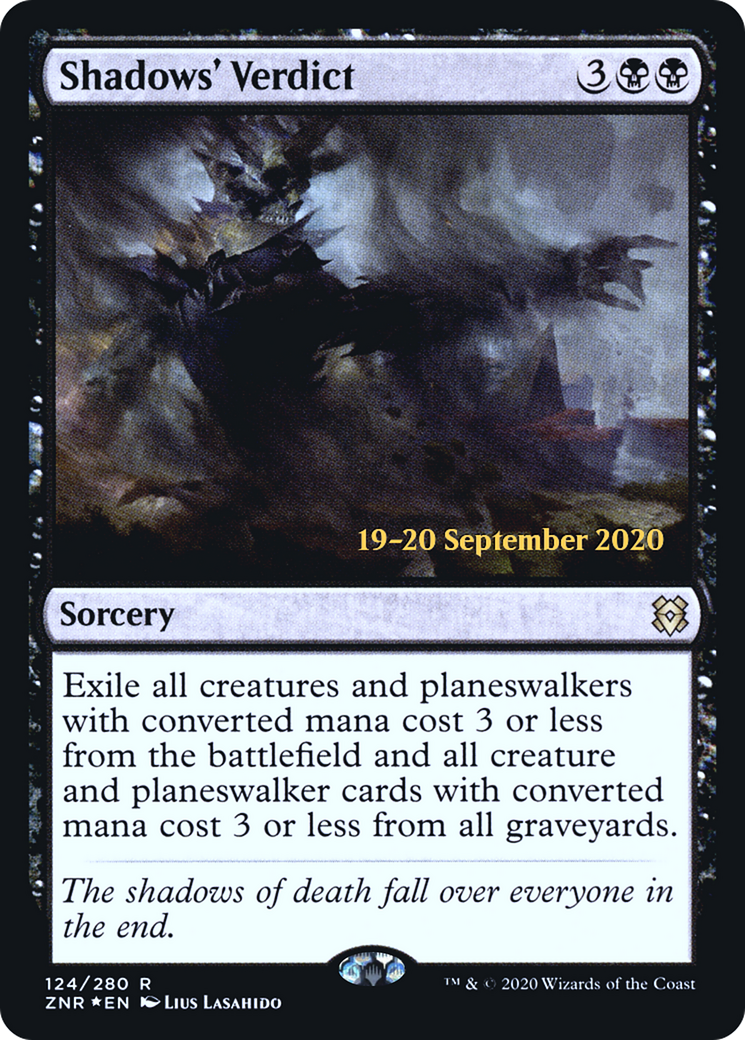 Shadows' Verdict (PRE-124S) [Zendikar Rising Promos] Foil