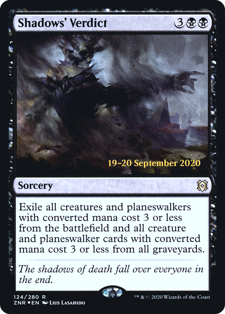 Shadows' Verdict (PRE-124S) [Zendikar Rising Promos] Foil