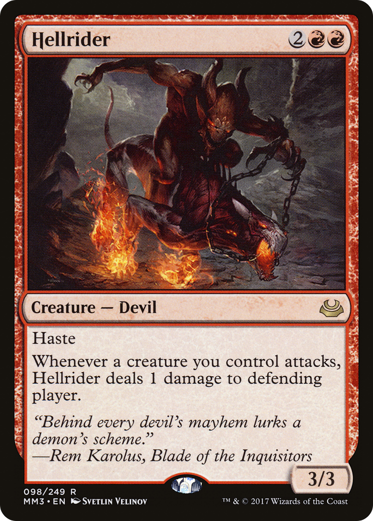 Hellrider (MM3-098) [Modern Masters 2017]