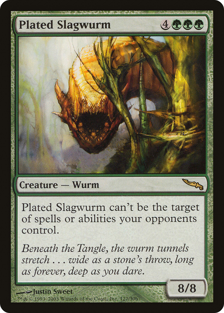 Plated Slagwurm (MRD-127) [Mirrodin]