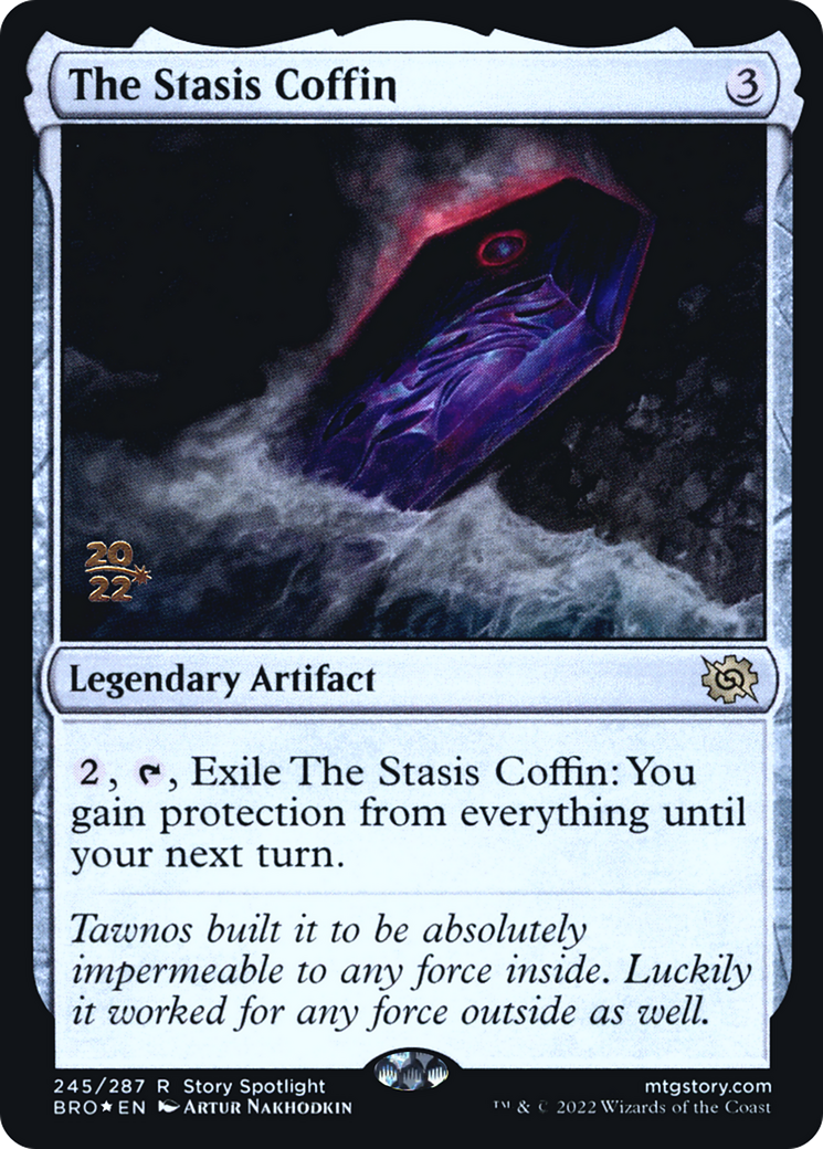 The Stasis Coffin (PRE-245) [The Brothers' War Promos] Foil