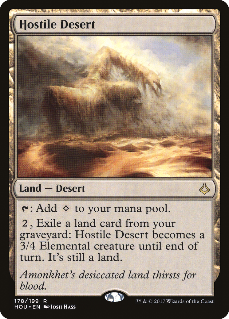 Hostile Desert (HOU-178) [Hour of Devastation] Foil