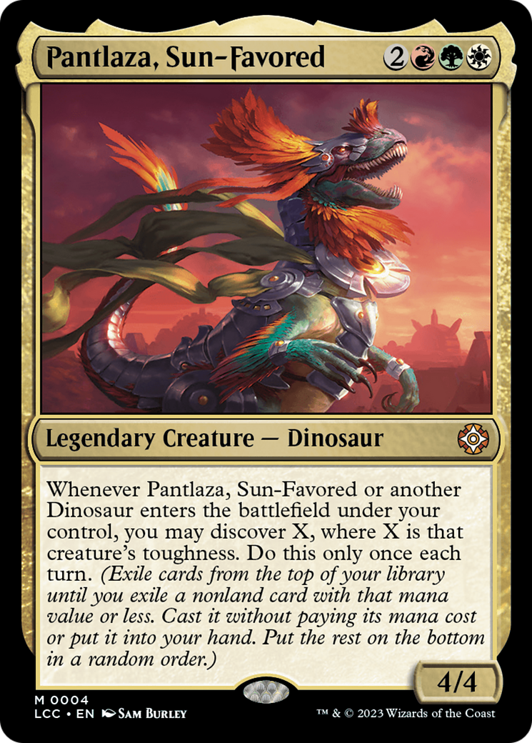 Pantlaza, Sun-Favored (LCC-004) [The Lost Caverns of Ixalan Commander] Foil