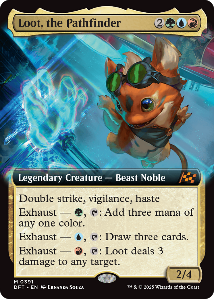 Loot, the Pathfinder (DFT-391) [Aetherdrift]: (Extended Art) Foil
