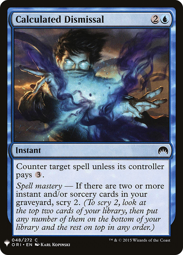 Calculated Dismissal (LIST-ORI-48) [The List]