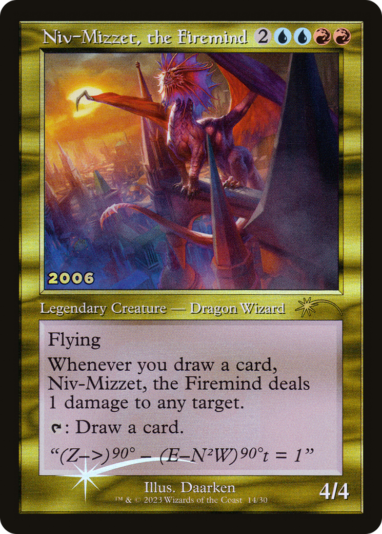 Niv-Mizzet, the Firemind (30A-P-014) [30th Anniversary Play Promos] Foil