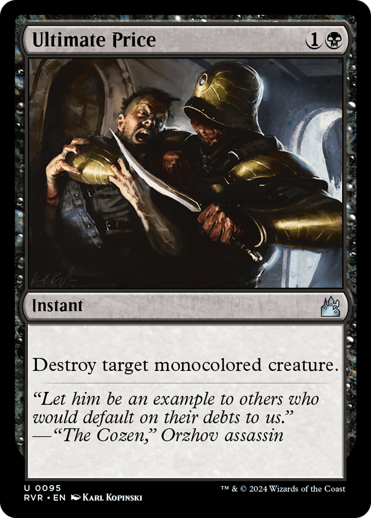 Ultimate Price (RVR-095) [Ravnica Remastered] Foil