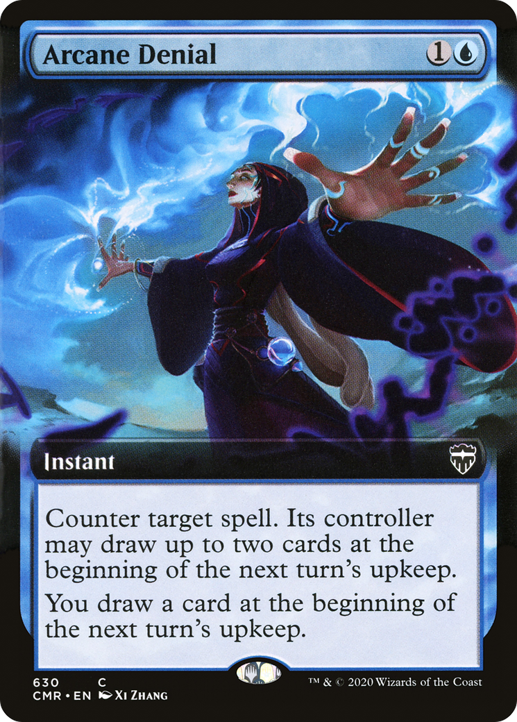Arcane Denial (CMR-630) [Commander Legends]: (Extended Art)