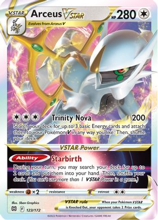 Arceus VSTAR 123/172 - [SWSH09 Brilliant Stars] Holofoil