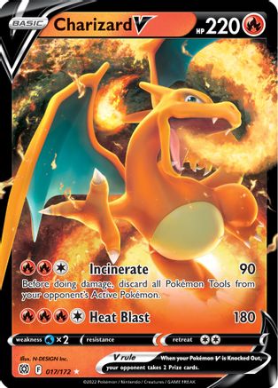 Charizard V 17/172 - [SWSH09 Brilliant Stars] Holofoil