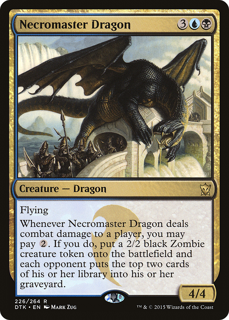 Necromaster Dragon (DTK-226) [Dragons of Tarkir]