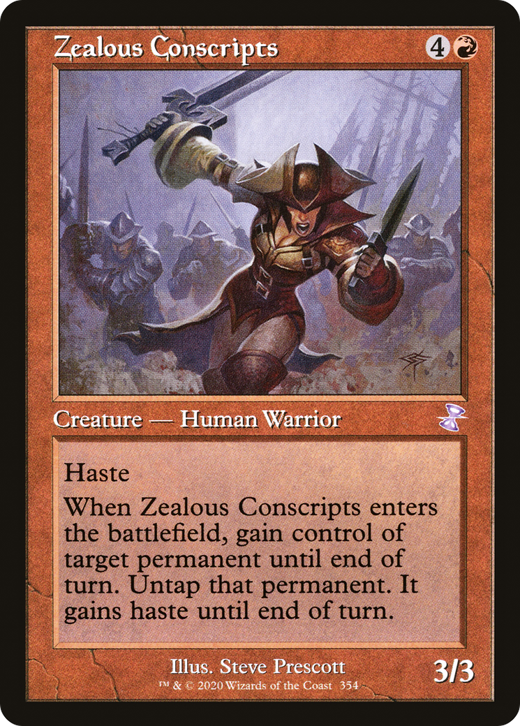 Zealous Conscripts (TSR-354) [Time Spiral Remastered] Foil