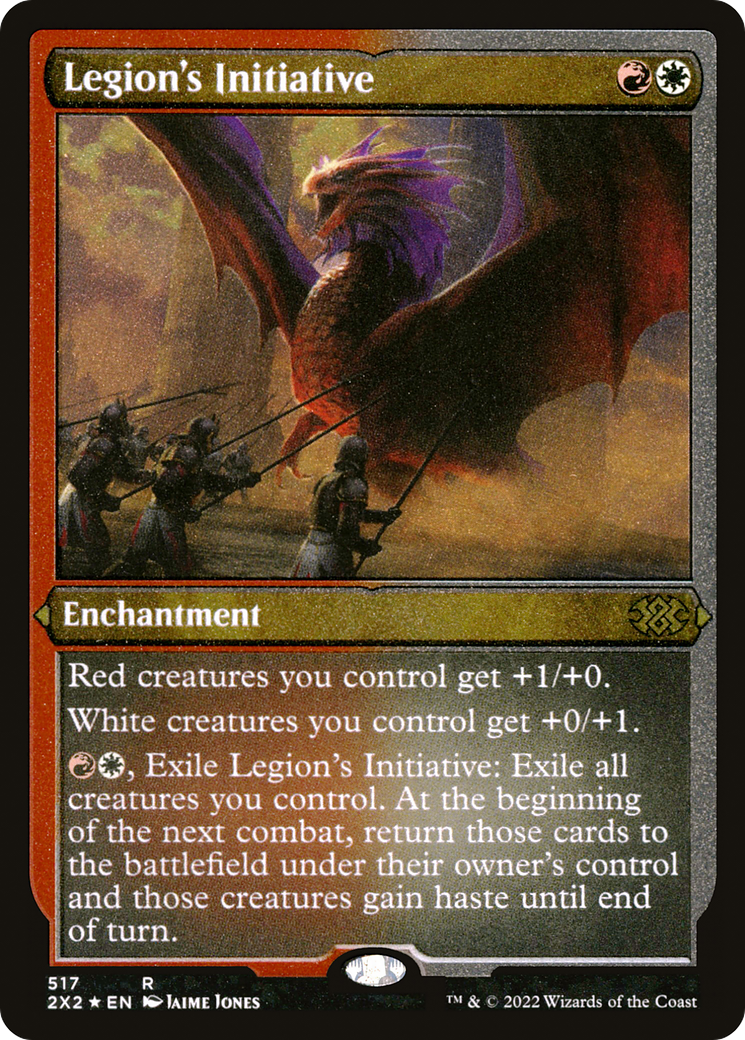 Legion's Initiative (Foil Etched) (2X2-517) [Double Masters 2022] Foil