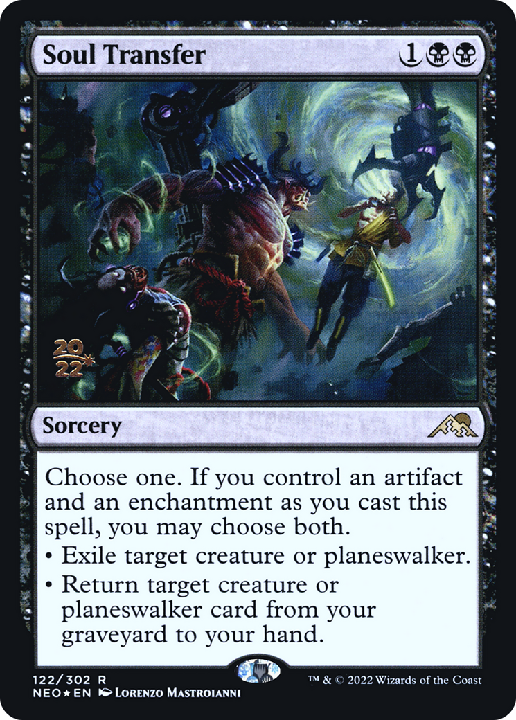 Soul Transfer (PRE-122) [Kamigawa: Neon Dynasty Promos] Foil