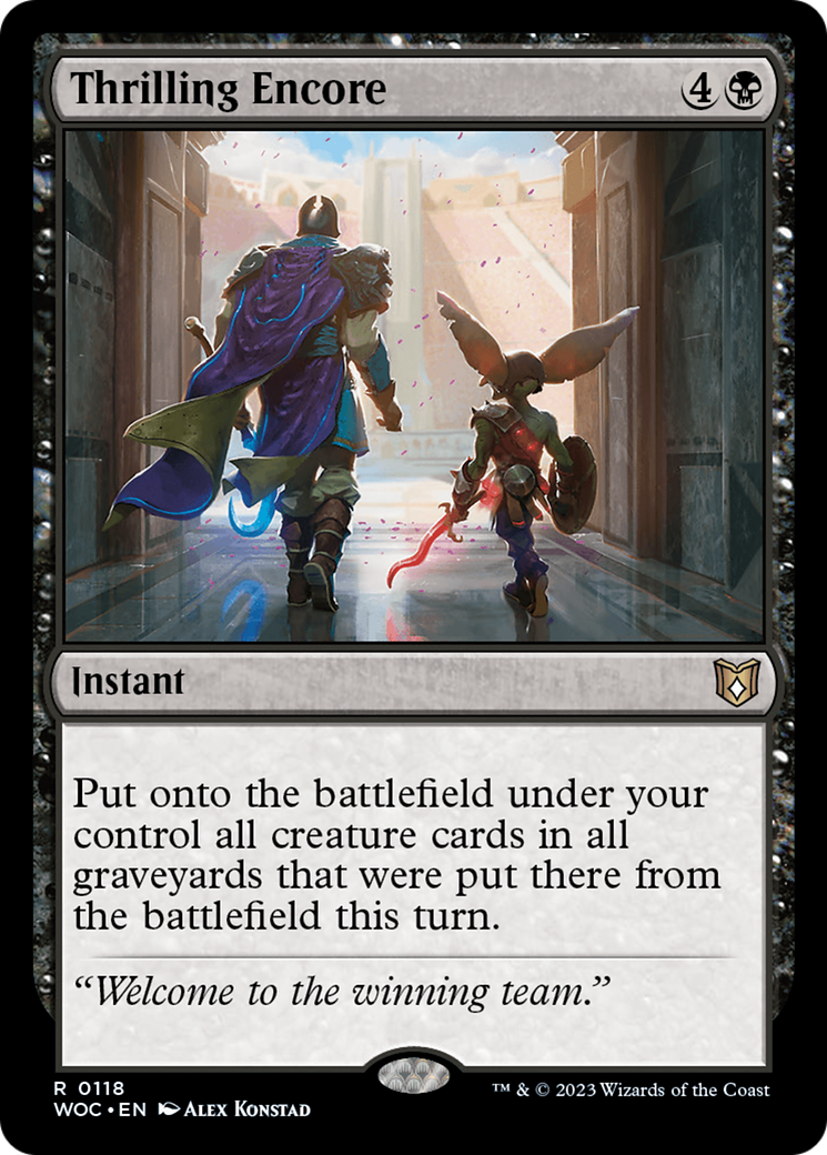 Thrilling Encore (WOC-118) [Wilds of Eldraine Commander]