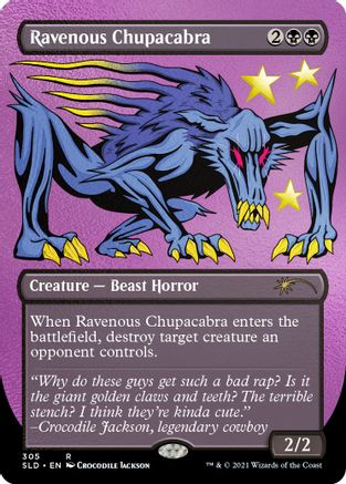 Ravenous Chupacabra (305) (Foil Etched) (SLD-305) [Secret Lair Drop Series] Foil