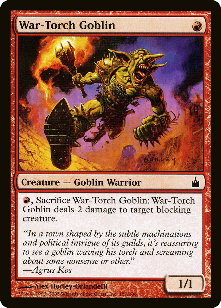 War-Torch Goblin (RAV-151) [Ravnica: City of Guilds]