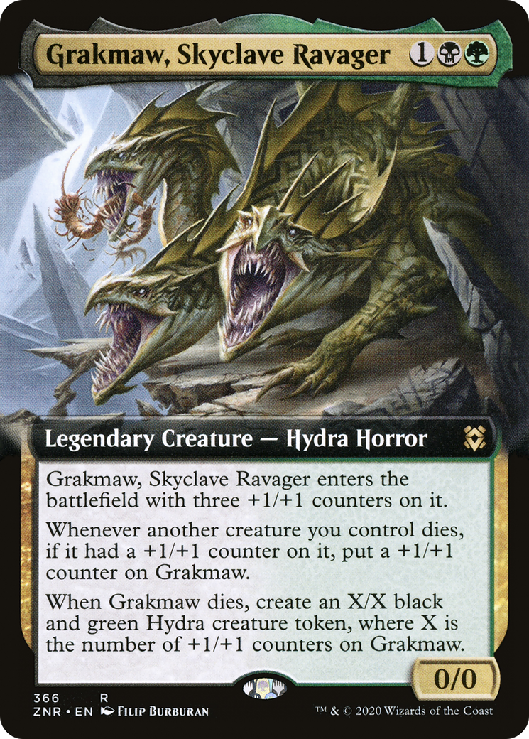 Grakmaw, Skyclave Ravager (Extended Art) (ZNR-366) [Zendikar Rising]