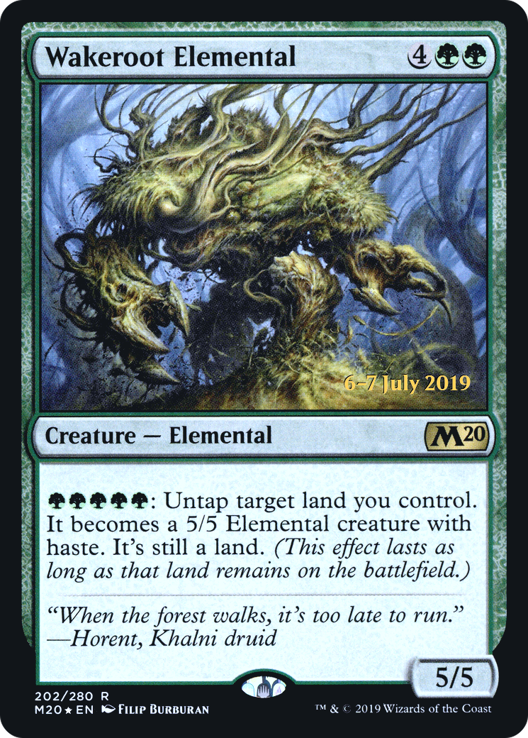 Wakeroot Elemental (PRE-202S) [Core Set 2020 Promos] Foil