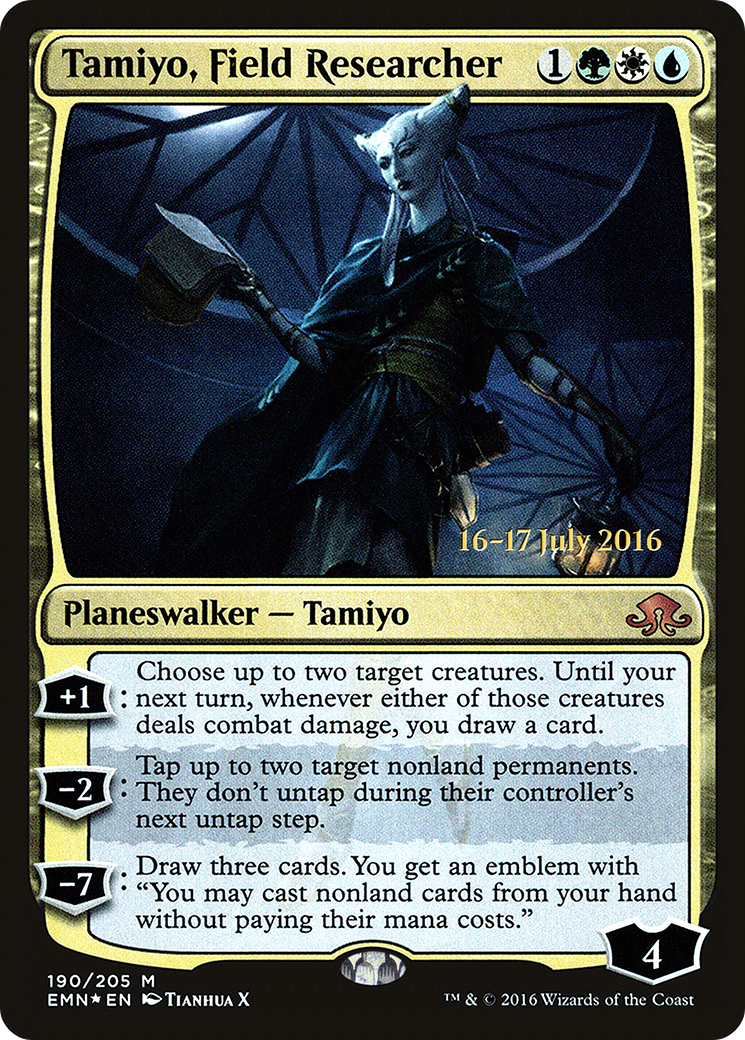 Tamiyo, Field Researcher (PRE-190S) [Eldritch Moon Promos] Foil
