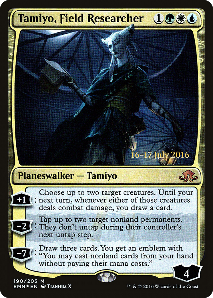 Tamiyo, Field Researcher (PRE-190S) [Eldritch Moon Promos] Foil