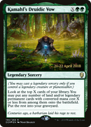 Kamahl's Druidic Vow (PRE-166S) [Dominaria Promos] Foil