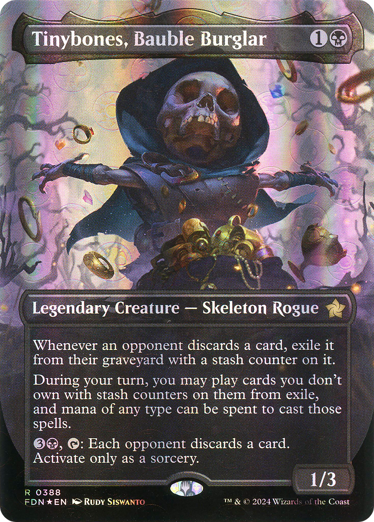 Tinybones, Bauble Burglar (FDN-388) [Foundations] (Borderless) Foil