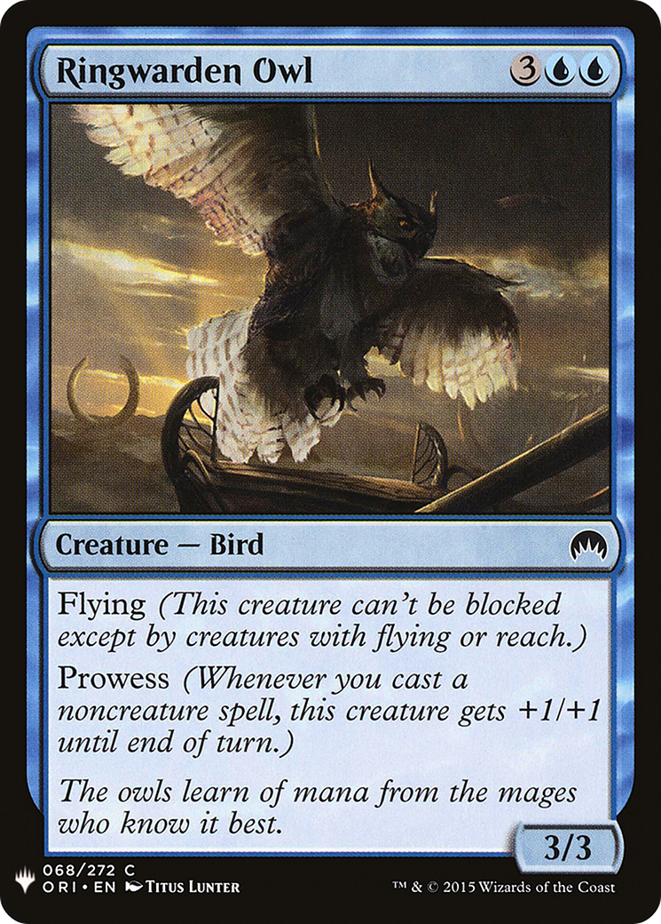 Ringwarden Owl (LIST-ORI-68) [The List]