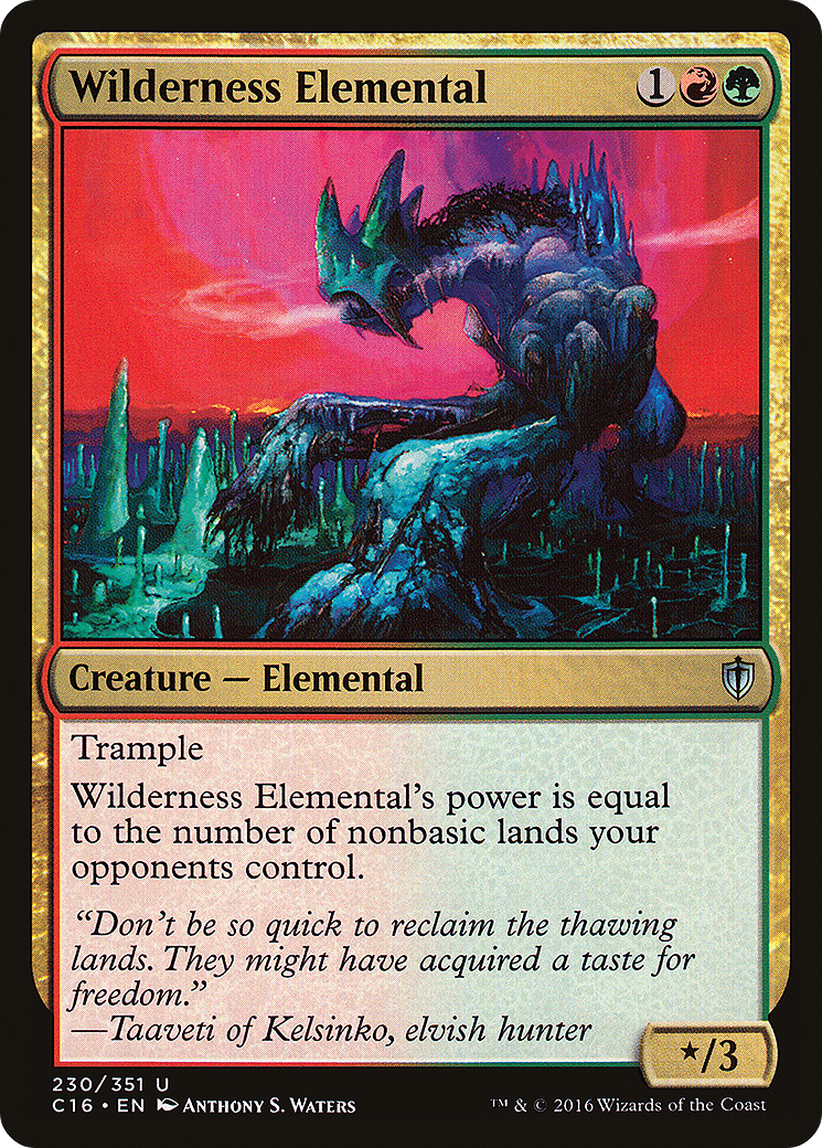 Wilderness Elemental (C16-230) [Commander 2016]