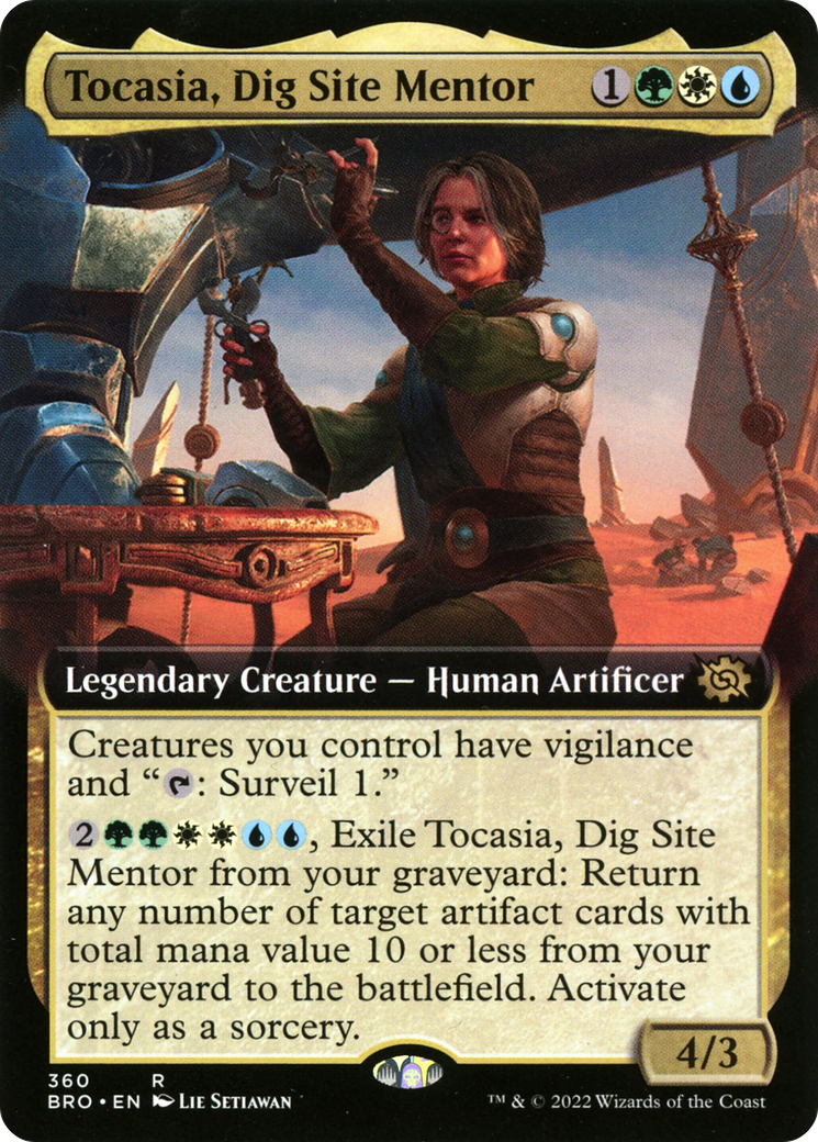 Tocasia, Dig Site Mentor (Extended Art) (BRO-360) [The Brothers' War]
