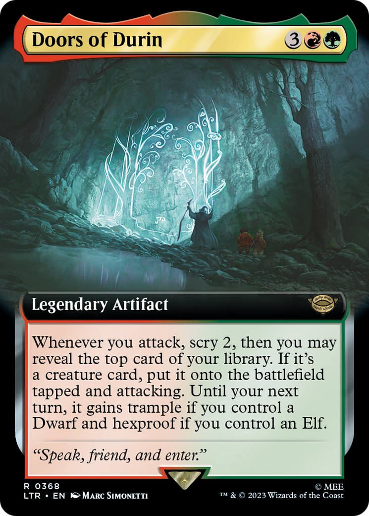 Doors of Durin (LTR-368) [The Lord of the Rings: Tales of Middle-earth]: (Extended Art) Foil