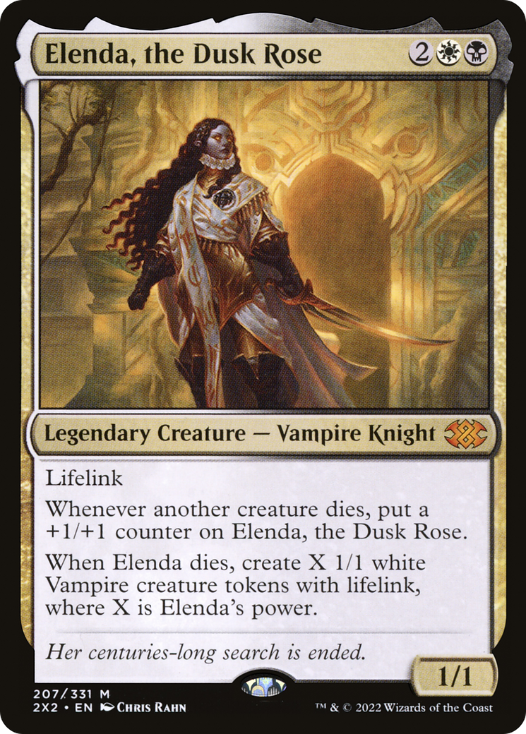 Elenda, the Dusk Rose (2X2-207) [Double Masters 2022] Foil
