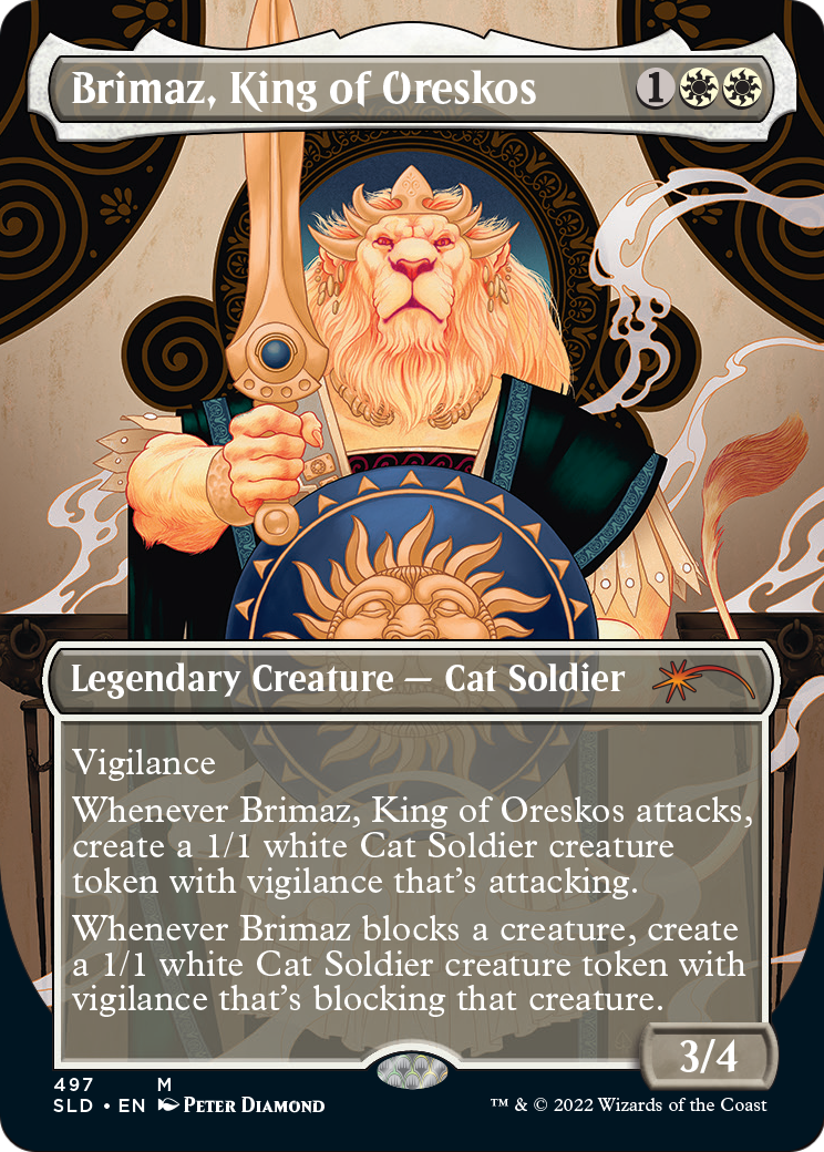 Brimaz, King of Oreskos (SLD-497) (Borderless) [Secret Lair Drop]