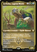 Archelos, Lagoon Mystic (CMR-588) [Commander Legends] Etched Foil