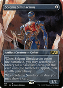 Solemn Simulacrum (Alternate Art) (M21-319) (Borderless) [Core Set 2021]