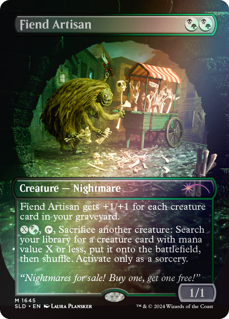 Fiend Artisan (SLD-1645★) [Secret Lair Drop] (Borderless) Foil